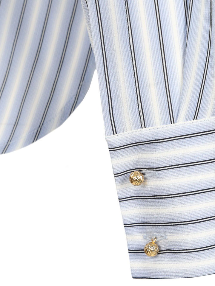 Max Mara Studio Printed Silk Shirt Shirts - Light blue | afbf916f186a3cc9b957705c87ceb3dffe6dc092