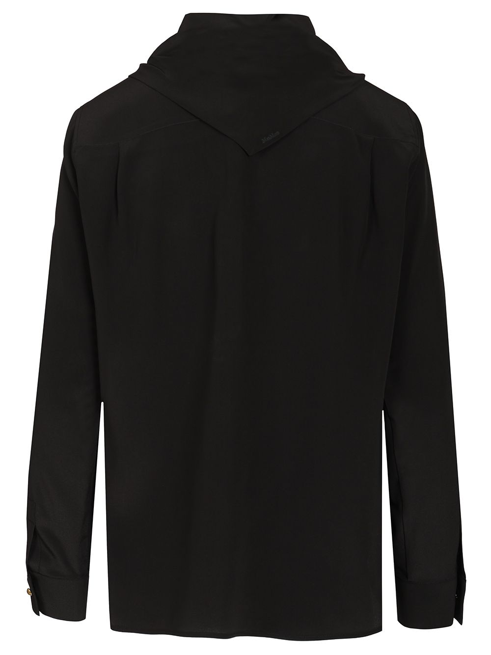 Max Mara Shirt With Scarf Shirts - Black | 3c686f7d367aa61e9482e451968a4c073ebfbaa8