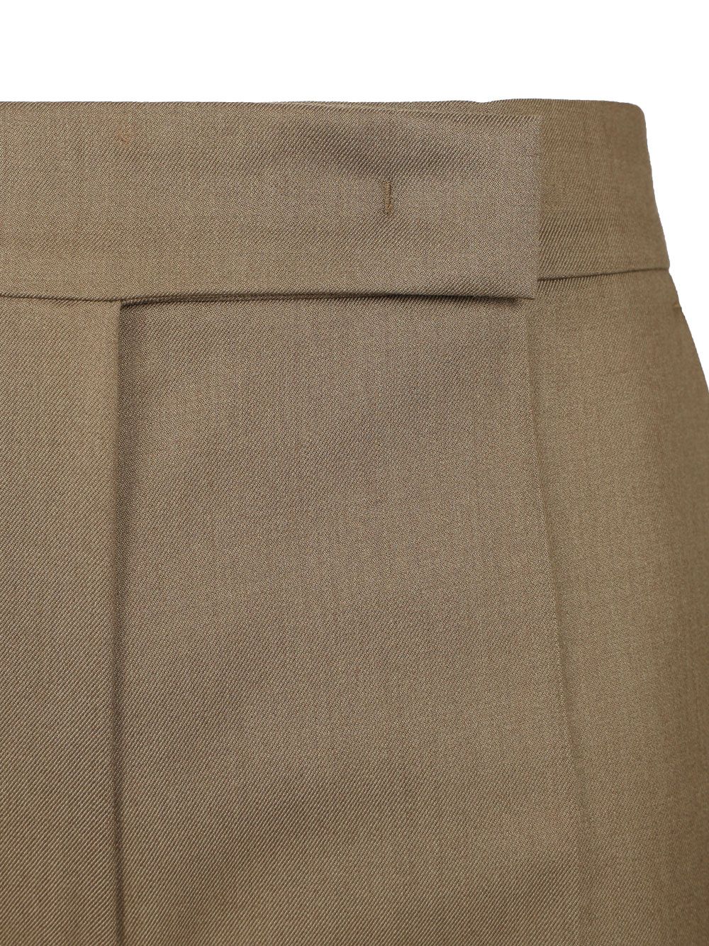 Max Mara Calte Single Pence Wool Gabardine Trousers - Beige | a8d491990c87b83a5290939b97ad2d26e1e39eb0