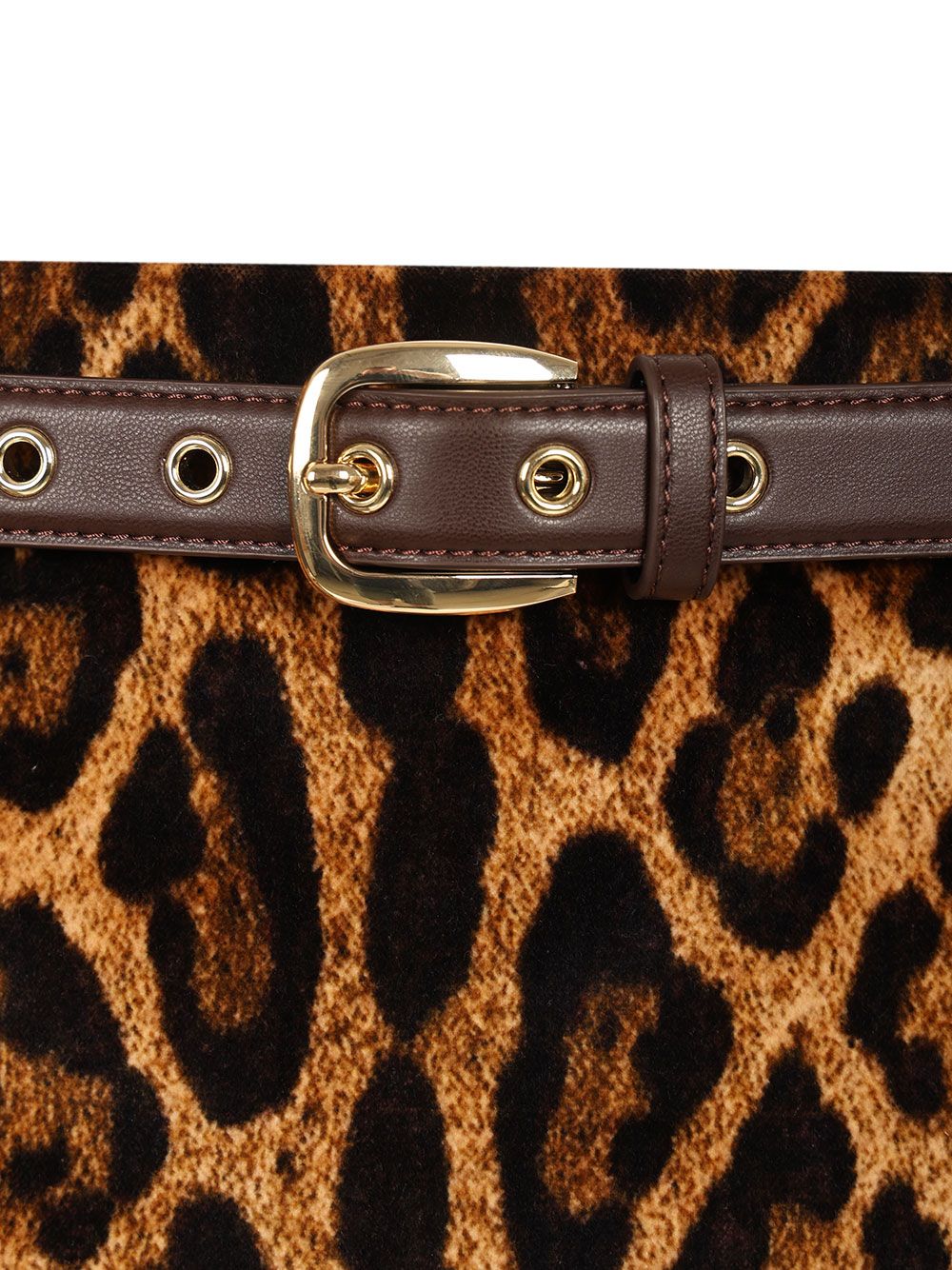 Max Mara Studio Printed Velvet Flared Miniskirt Skirts - Animalier | 968e9d3867ca5afd6645a9c46ef53dc3628d111e