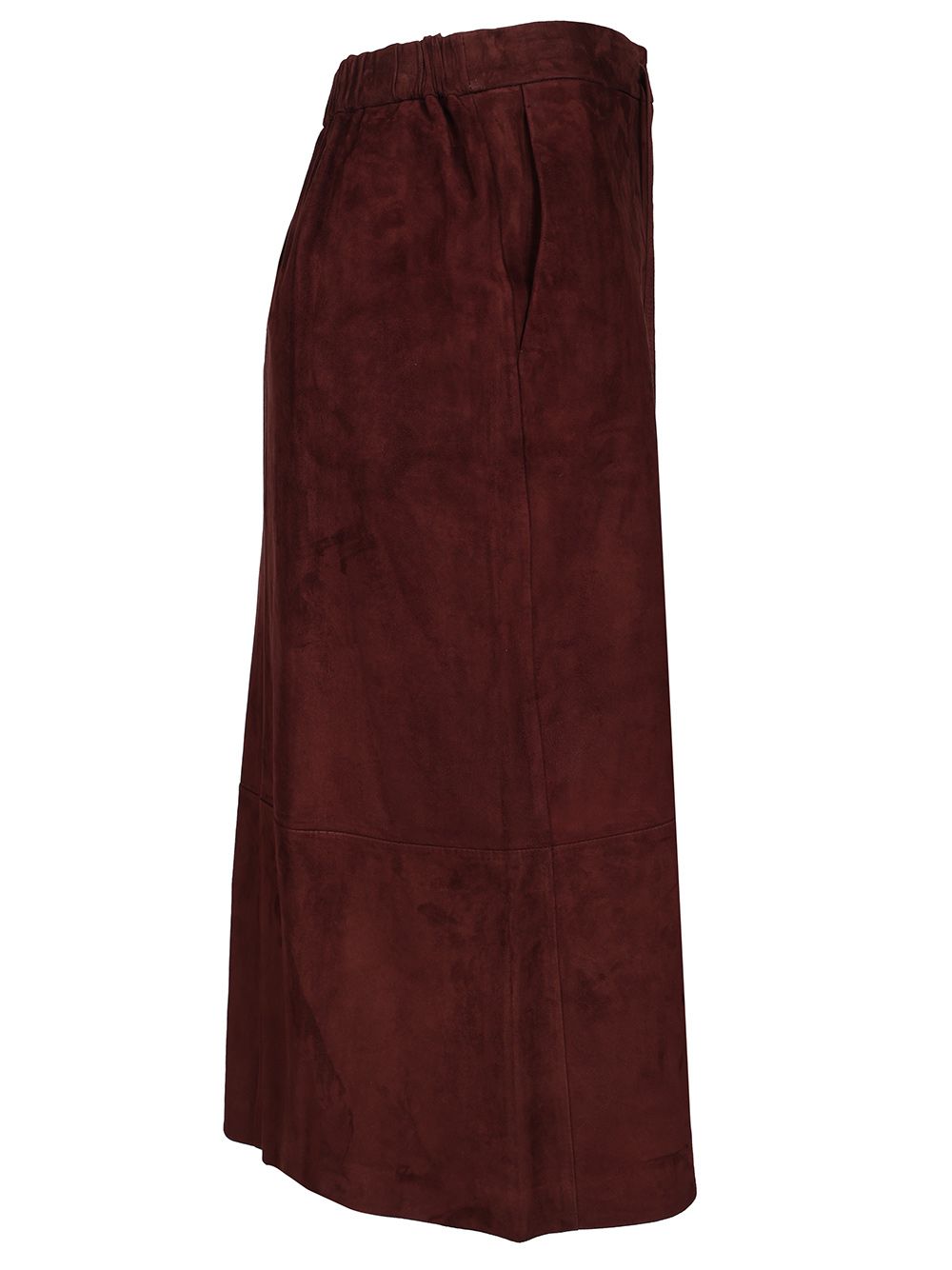 'S Max Mara Suede Longuette Skirt Skirts - Bordeaux | 028a2e2e25c619821986be8952628d0eec36dff7