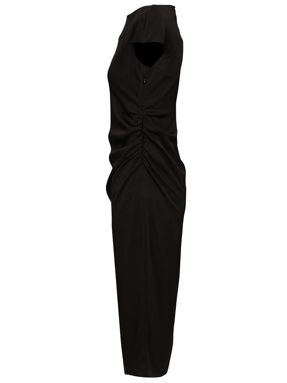 Max Mara Studio Shiny Cady Dress Dresses - Black | d5c2543d8abe0fb11aeb7e047e48603cfcd84573