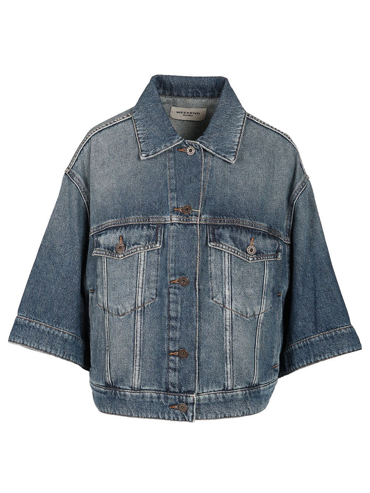 Weekend Max Mara Half-Sleeved Jacket Jackets - Blue | 26ab1dcfcc2e461f38a86282ac204283790812a7