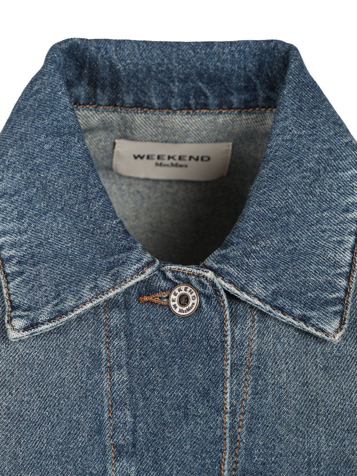 Weekend Max Mara Half-Sleeved Jacket Jackets - Blue | 7e909749e5e054d52435352c4df34a920678a564