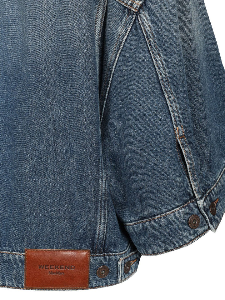 Weekend Max Mara Half-Sleeved Jacket Jackets - Blue | 124a046ebe1f5f044da47e5e1ae5ea36d3914438
