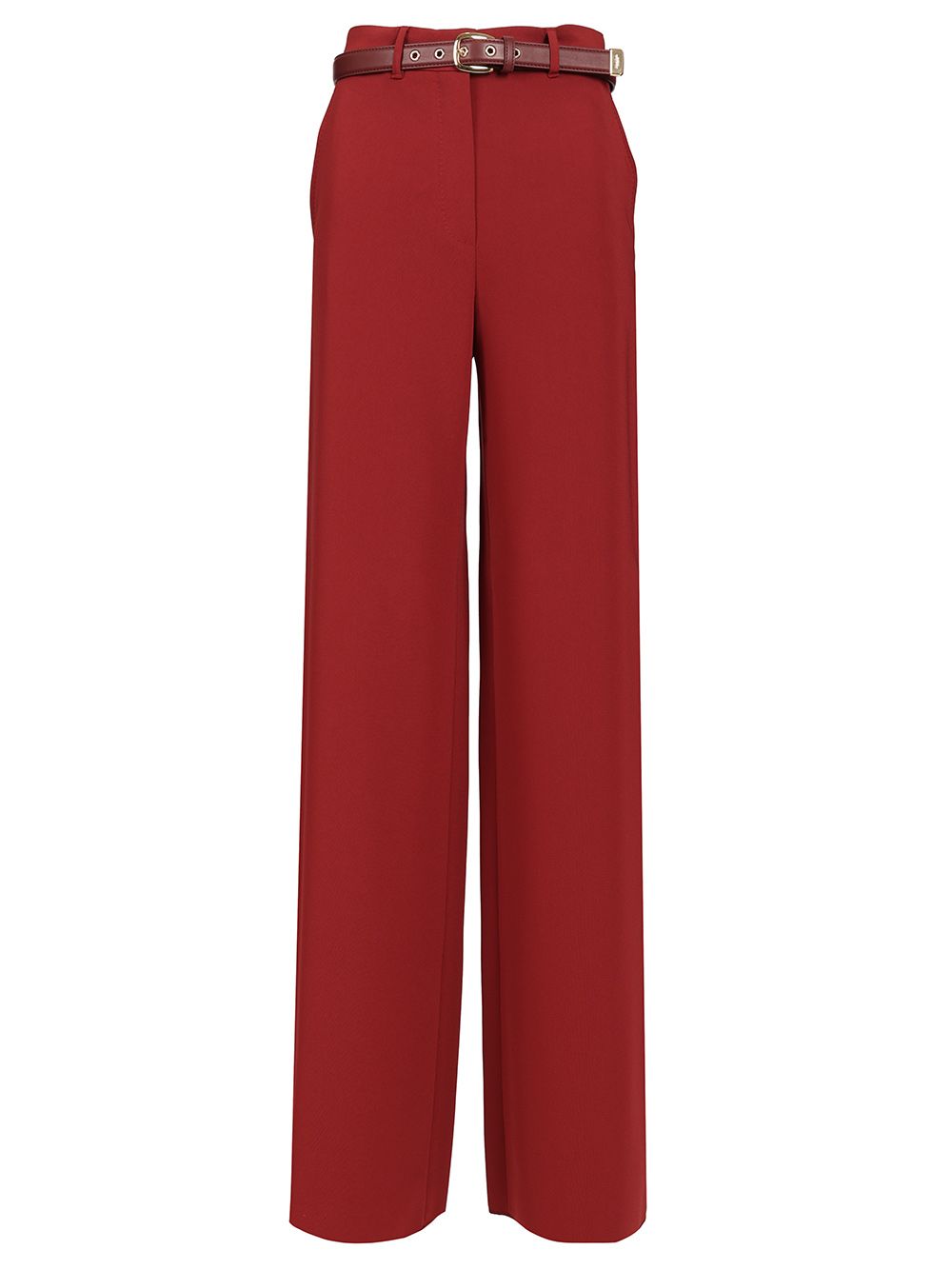 Max Mara Studio Wide Trousers - Bordeaux | 32855ae47cf64a07aba1dcd99d46b2c3b819ce12