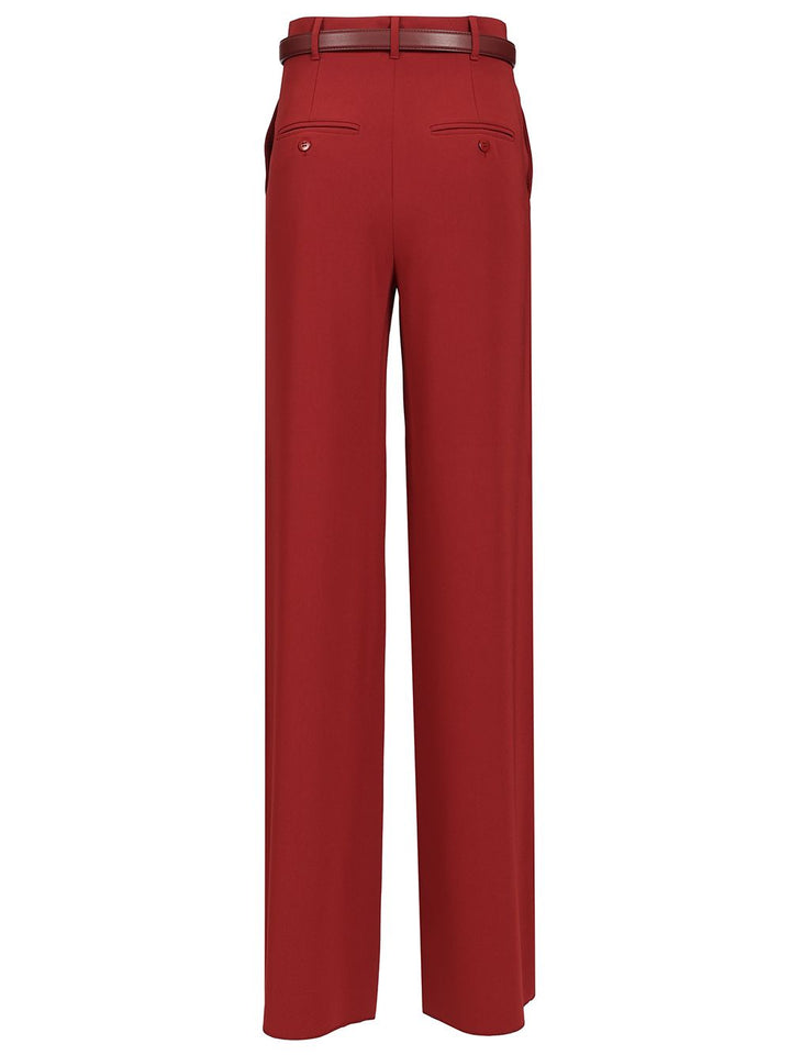Max Mara Studio Wide Trousers - Bordeaux | 6d591dbec12a7f2bff3a9a5b27556d4ff6ce4c38