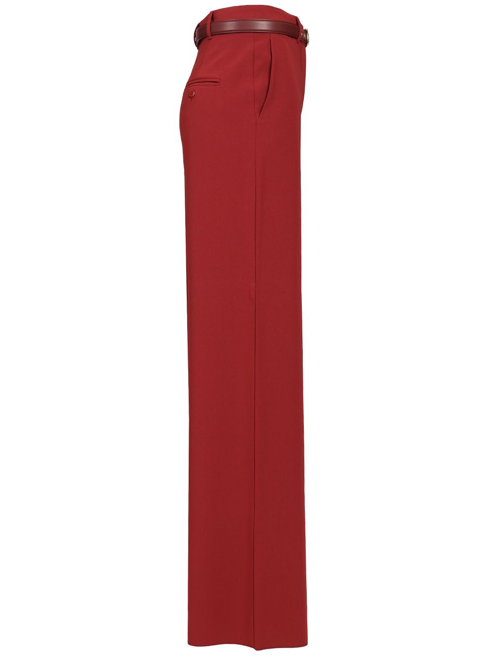 Max Mara Studio Wide Trousers - Bordeaux | 4d550810f10f92953f63390bf5c3cbc2dbbe2b57