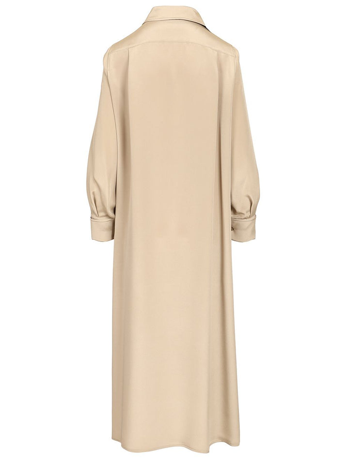 Max Mara Polo Dress In Silk Crêpe De Chine Dresses - Beige | eca5916478d18815b81e5b58c264114db7c78f18