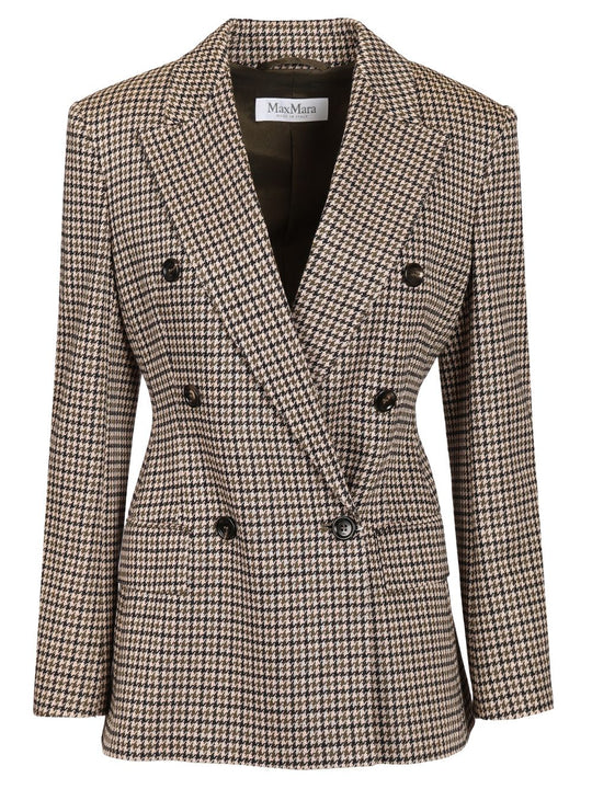 Eccelso Blazer Double Breasted Pied De Poule Jackets Multicolor