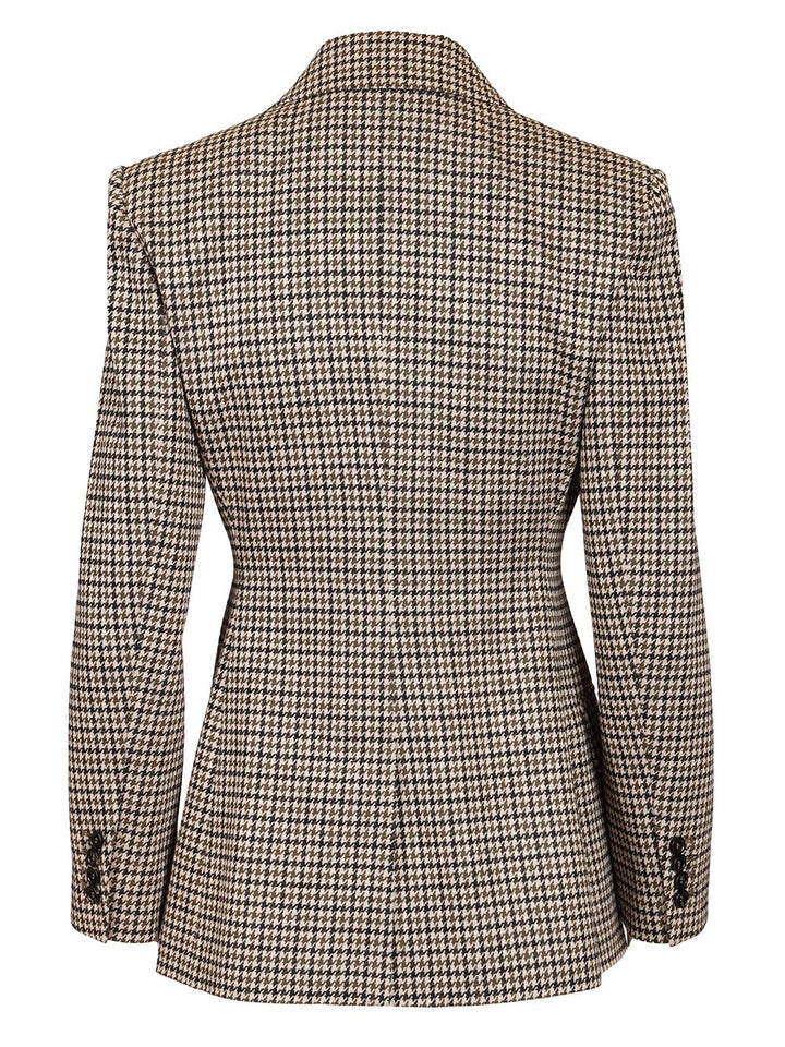 Max Mara Eccelso Blazer Double Breasted Pied De Poule Jackets - Multicolor | 51646b527b1a15d2c4ce6f6f766b3bfa4e19faea