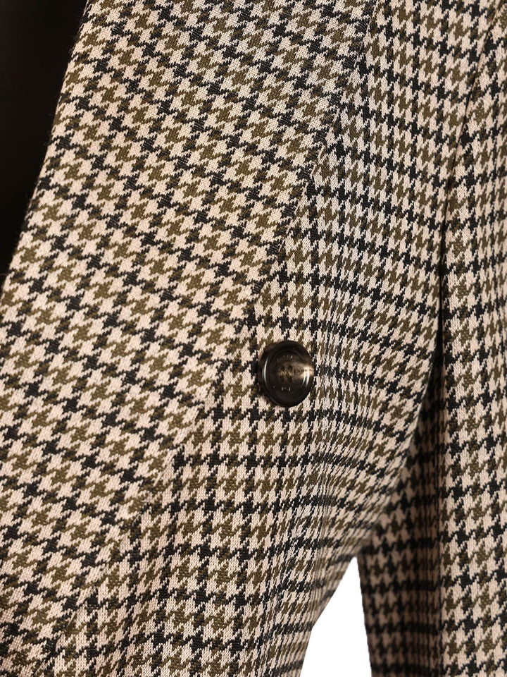 Max Mara Eccelso Blazer Double Breasted Pied De Poule Jackets - Multicolor | 357942f600860143ea16db9e8e5e91d5594e3360