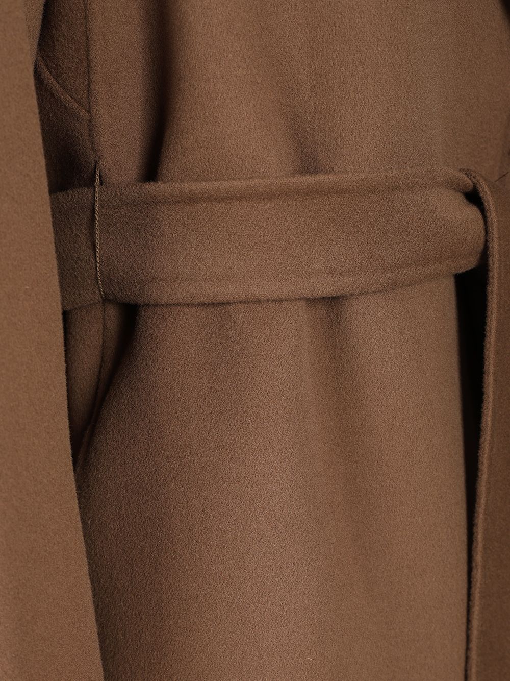 'S Max Mara Midi Coat In Wool Drap Coats - Brown | 25c9cc10caadc3d0593e6a3dd4142369def6fc22