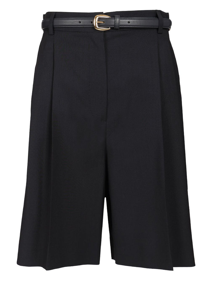 Max Mara Studio Tailored Bermuda Shorts Trousers - Blue | bd2d5b4c78e6a864fe10a80f6370704831d9b190