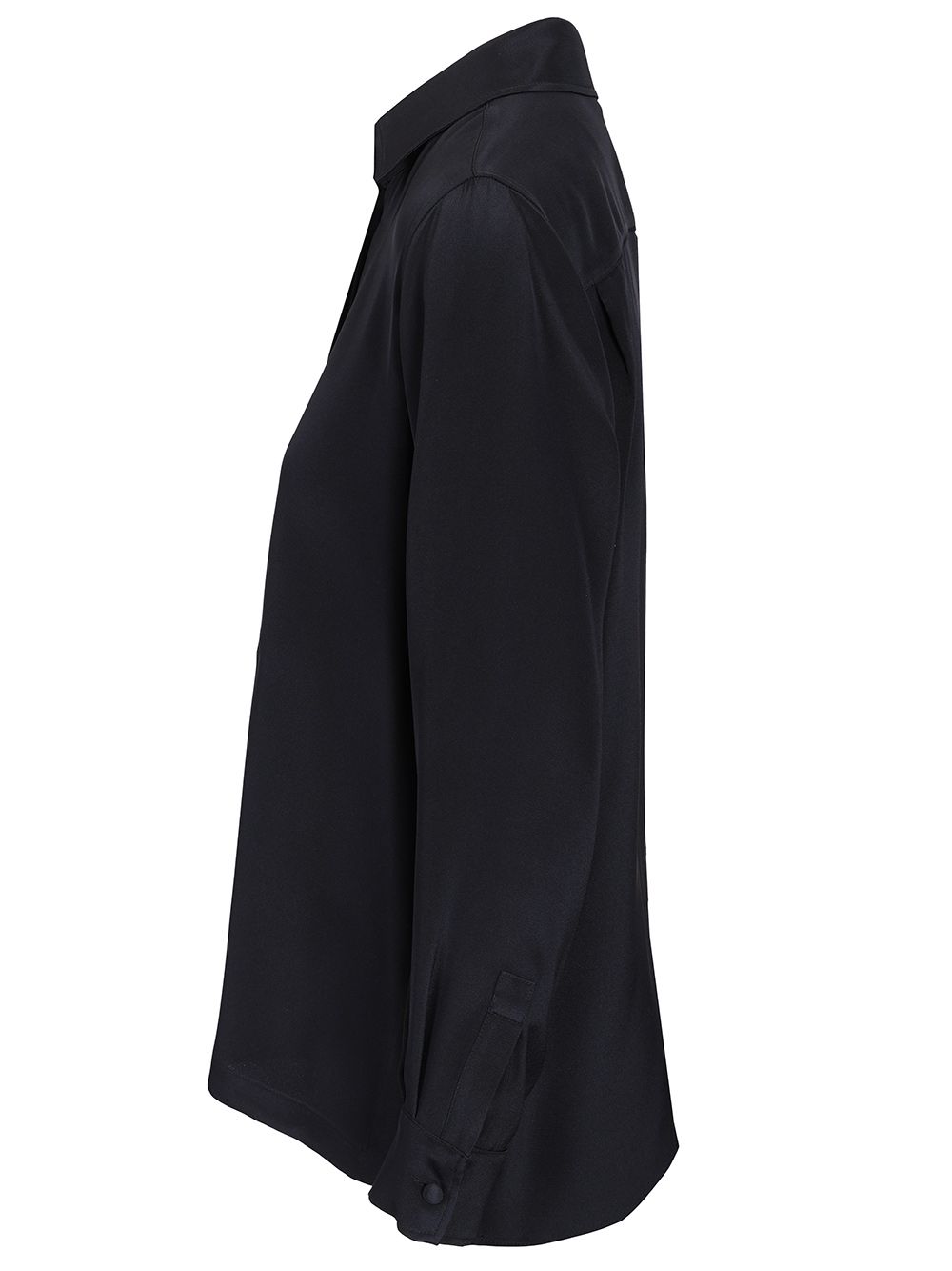Max Mara Shirt In Silk Crêpe De Chine Shirts - Blue | 044000455c7d3fa2e81ad9a4a7e88f846e10ffcb