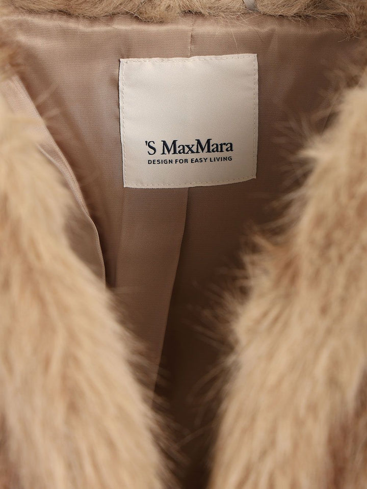 'S Max Mara Short Coat Coats - Beige | eee96823a58a1331e97d6c8a0692f9c75d32b375