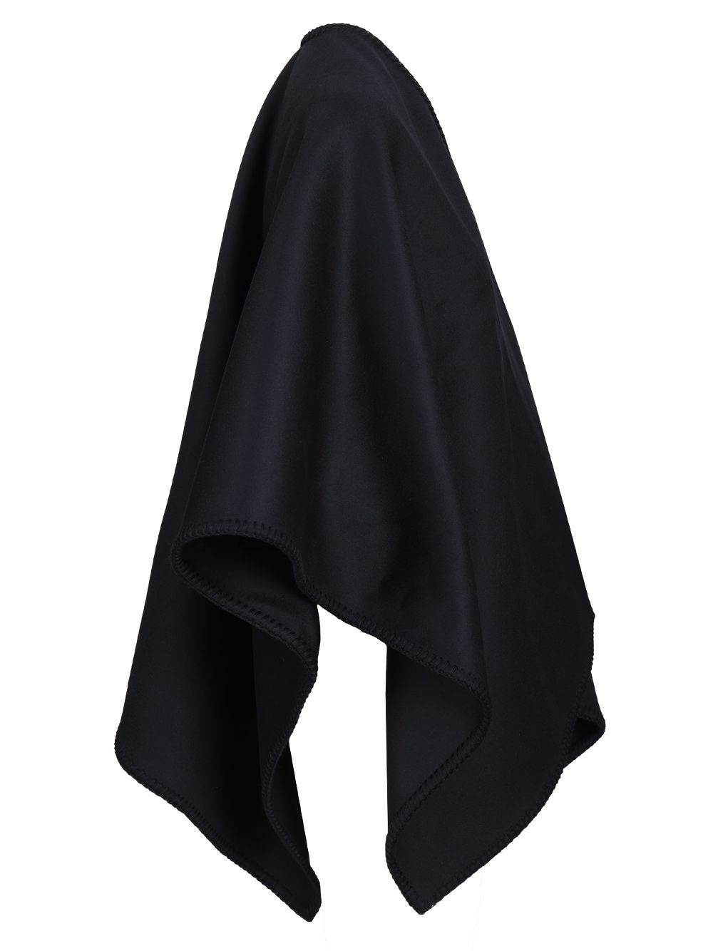 Max Mara Colomba Wool Cape Stitiching Jackets - Blue | 74f0aa5384a38cf8c670fe7eac2aa873a1b9f546