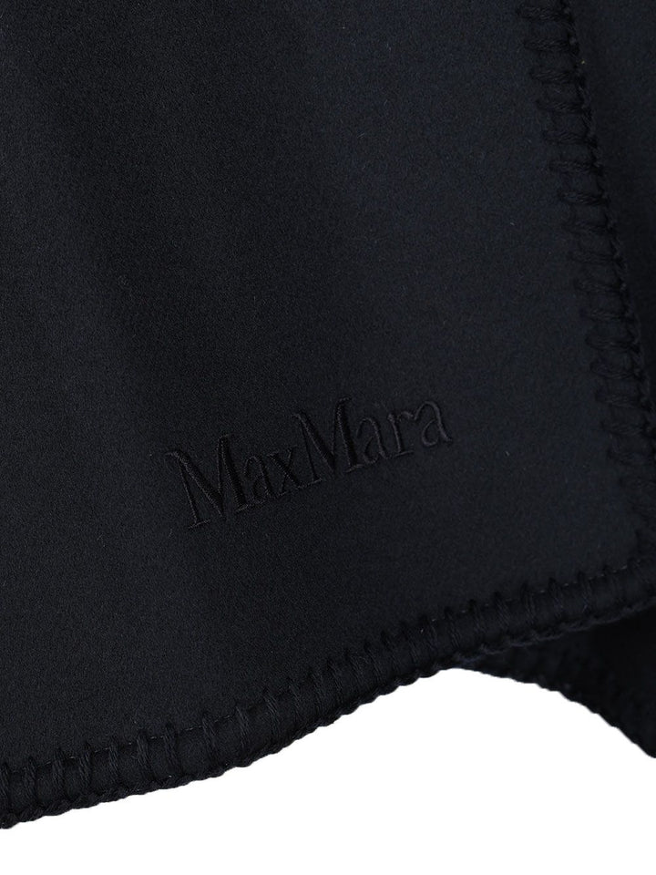 Max Mara Colomba Wool Cape Stitiching Jackets - Blue | 51cd0d67bee20942b3b5d8be70e757ba94794f5d