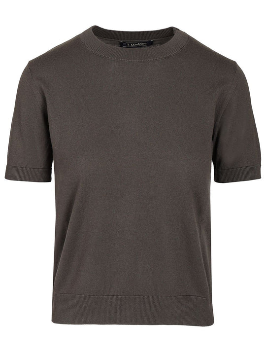 Sweater In Cotton, Silk And Cashmere Yarn Knitwear Grey