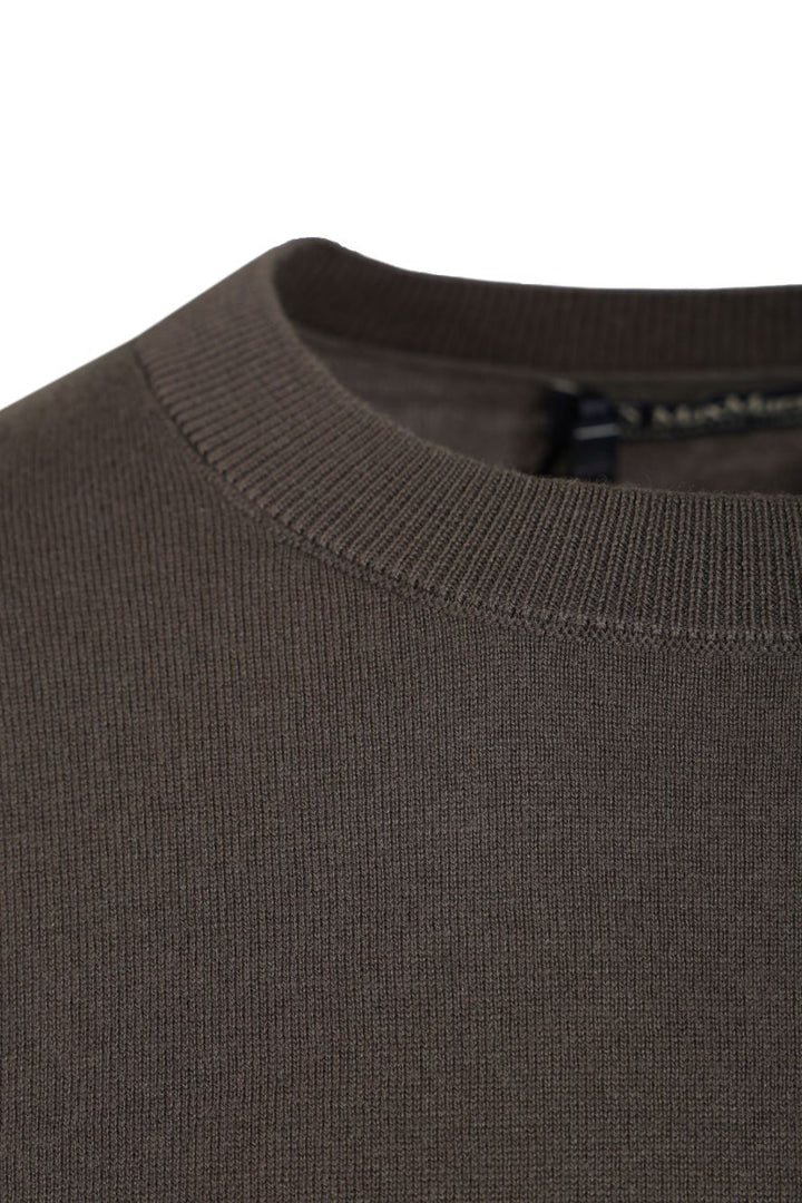 'S Max Mara Sweater In Cotton, Silk And Cashmere Yarn Knitwear - Grey | ad5c139472d11442d8ec26330889e8906abb50c9