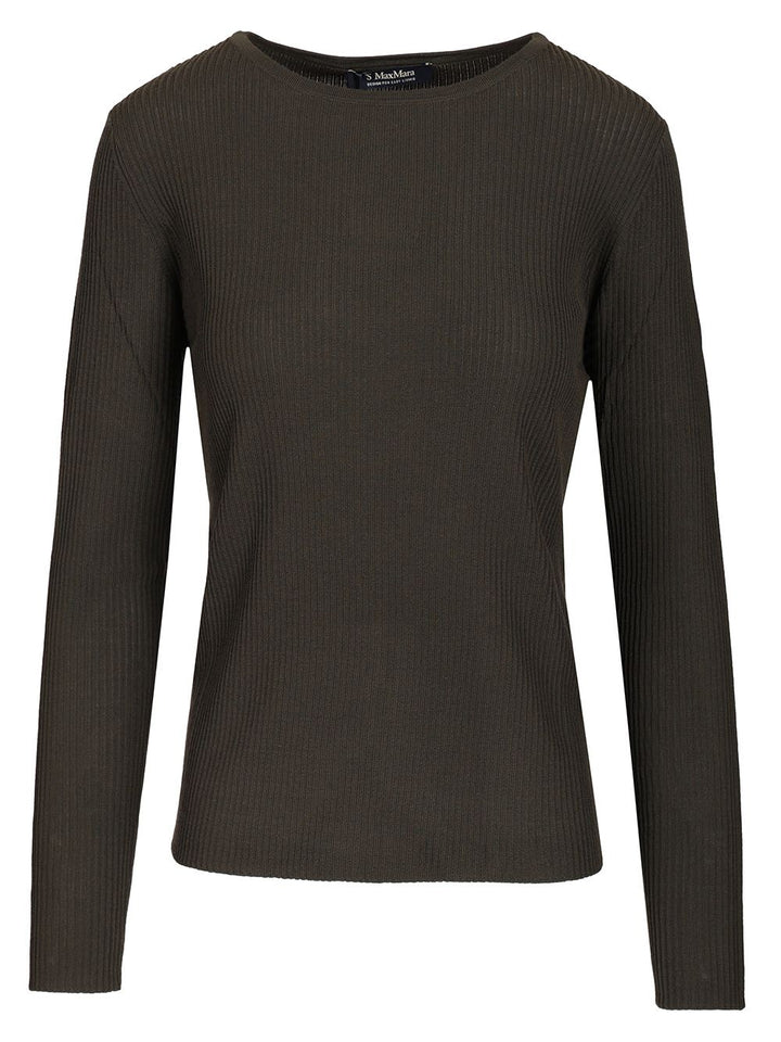 'S Max Mara Long-Sleeved Sweater Knitwear - Green | 79017d79469b03f5567ff18e9a204bc022351f37