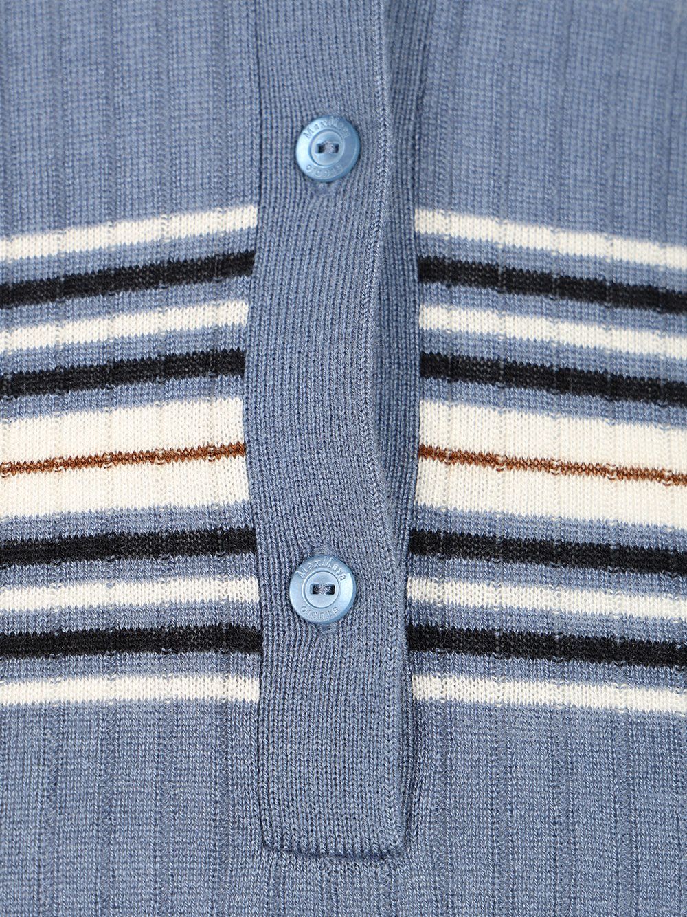 Max Mara Studio Tight-Fitting Polo Shirt Knitwear - Multicolor | 99e0f6b4dfd8671f584d7fb5f0184bc2eb8368a8