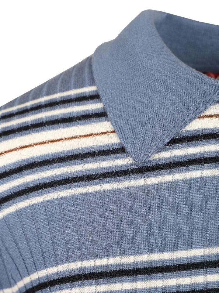 Max Mara Studio Tight-Fitting Polo Shirt Knitwear - Multicolor | 58544d00688c3d0edf49c604667b116ae1792c59