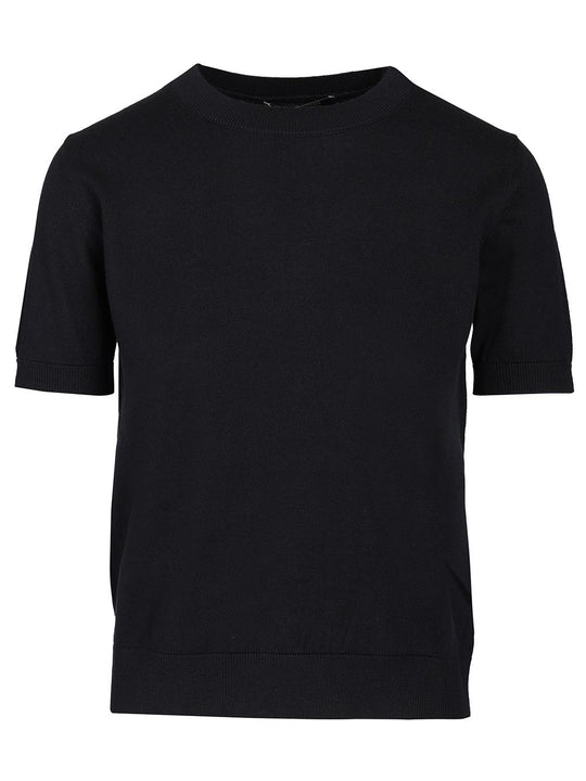 Sweater In Cotton, Silk And Cashmere Yarn Knitwear Blue