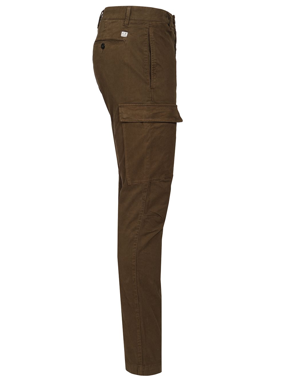 C.P. Company Cargo  Made Of Stretch Cotton Satin Trousers - Green | f3d9bdfb4e2328e15070cf5ac8d99b9cb2cd7a7b