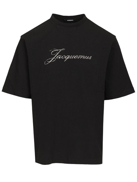 With Writing T-Shirt Black