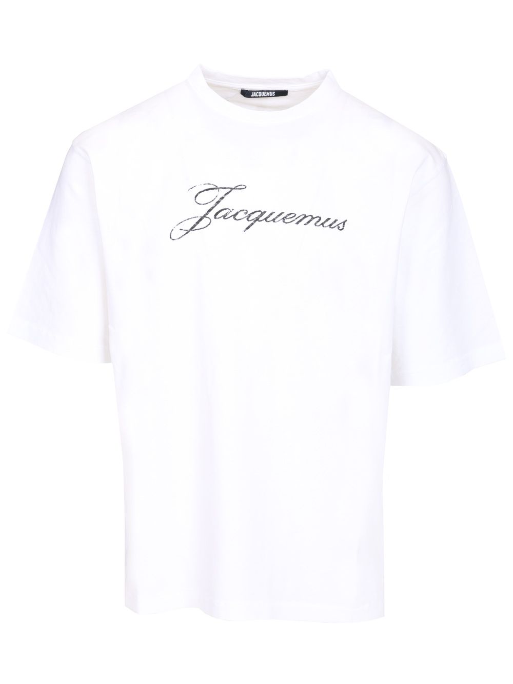 Jacquemus With Writing T-Shirt - White | 213a7e4d9ded0411b8c23f5a460213f209196eac