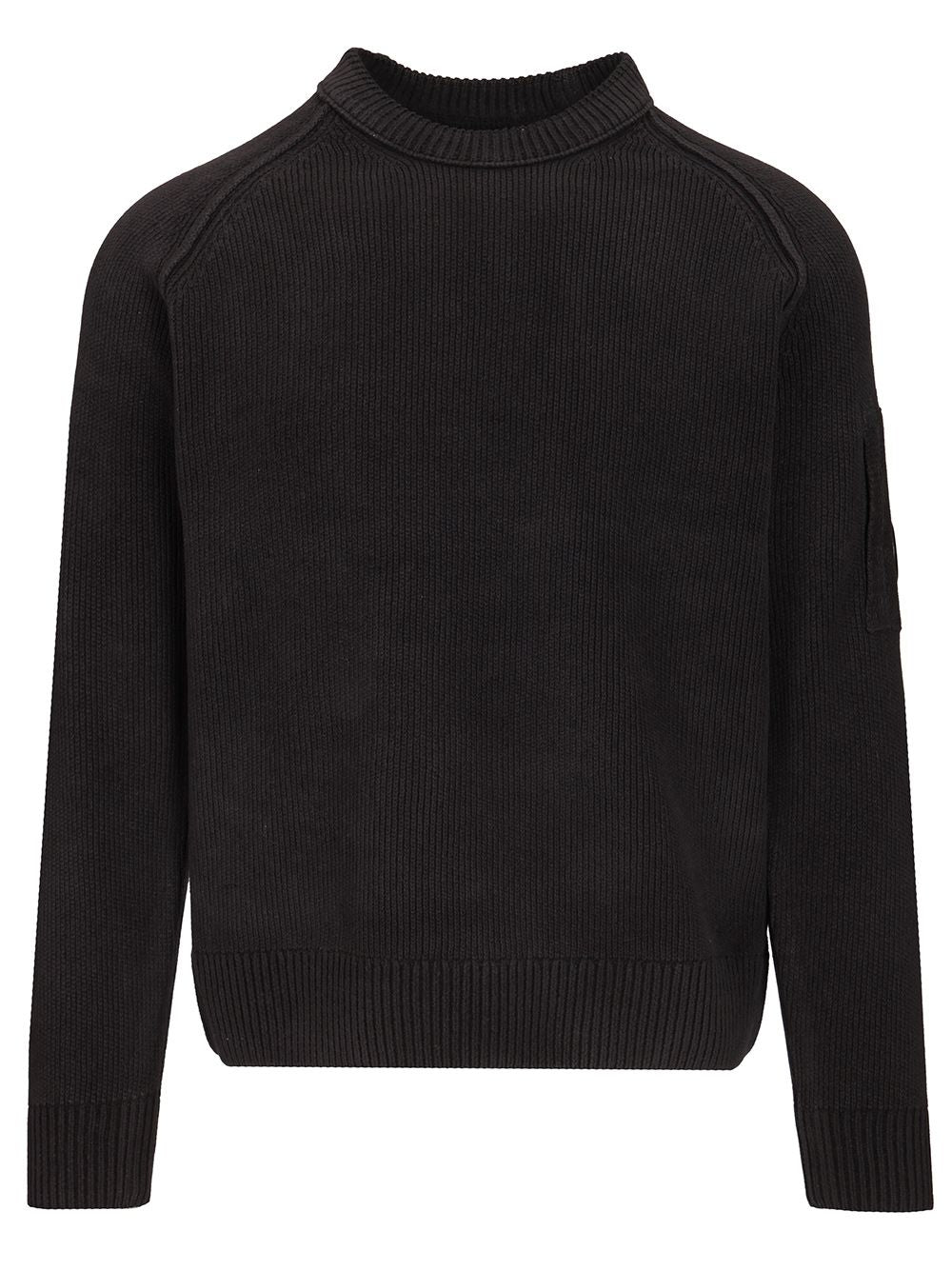 C.P. Company Sweater Made Of Cotton Chenille Knitwear - Blue | 80f7086ce96a02fcccccfa737ea8b450f46956d8