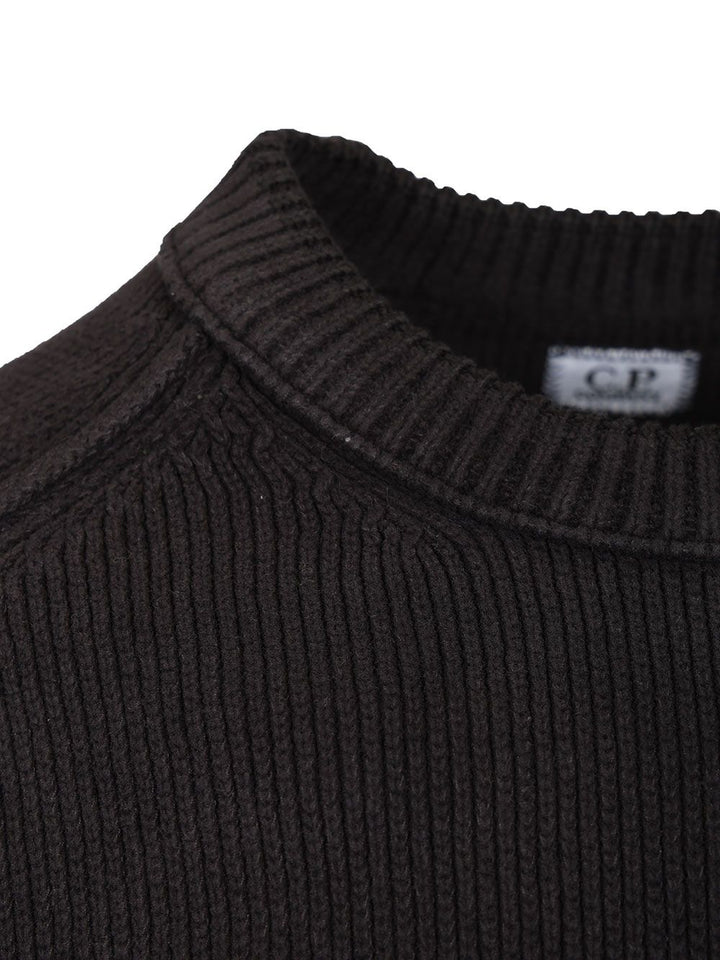 C.P. Company Sweater Made Of Cotton Chenille Knitwear - Blue | 5c9baacdfa28518905c3b929574f5a6ec75173c9