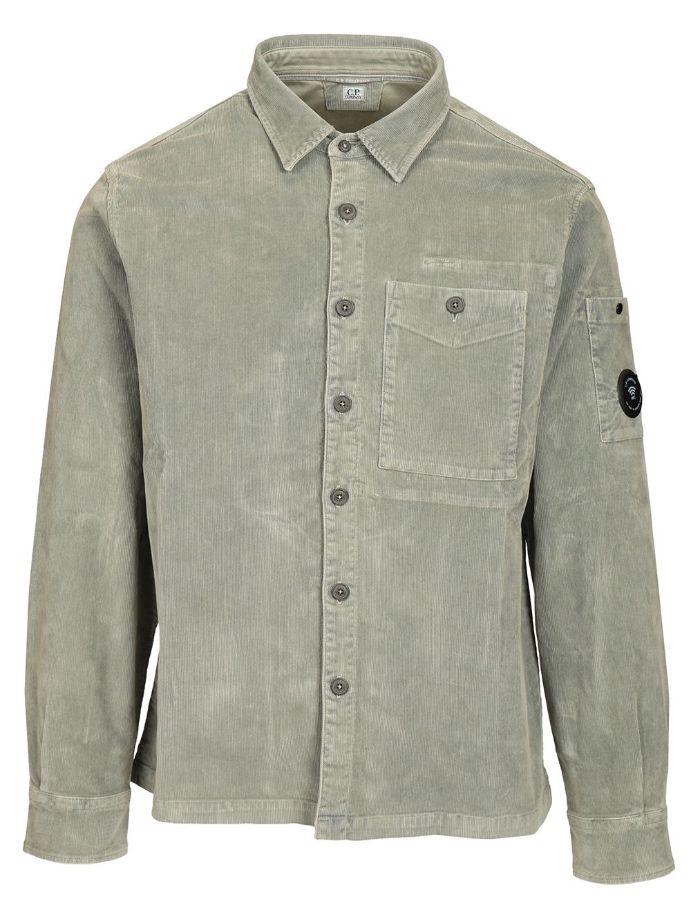 C.P. Company Stretch Overshirt Shirts - Grey | e2a550b612cde45bf5229928c36b325a598ca120