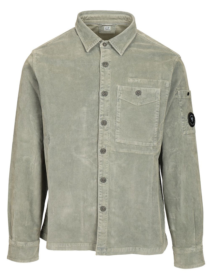 C.P. Company Stretch Overshirt Shirts - Grey | e2a550b612cde45bf5229928c36b325a598ca120