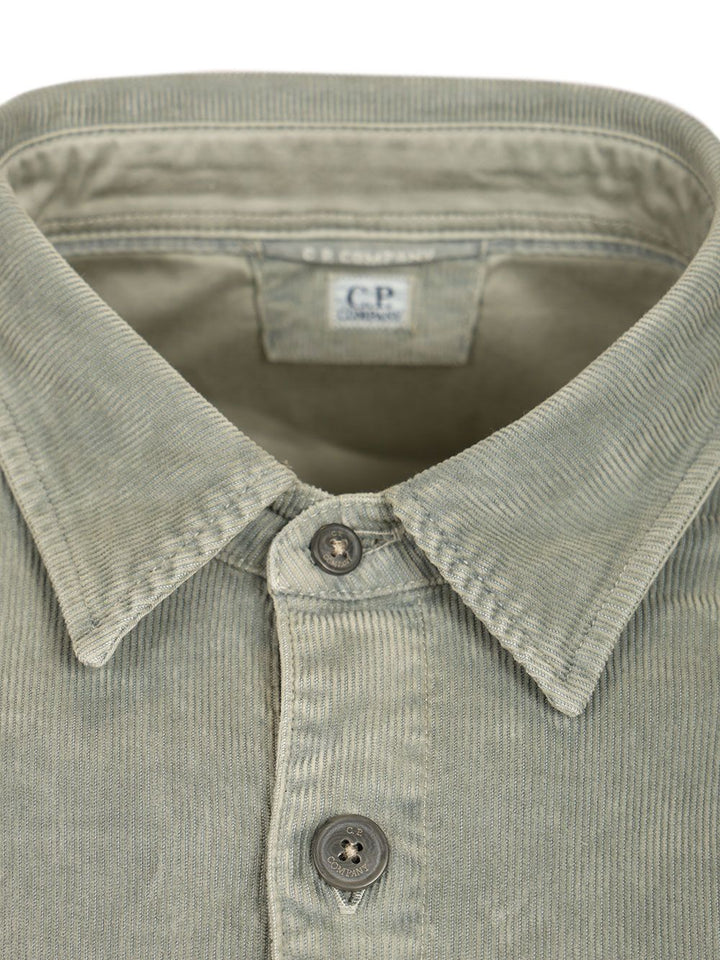C.P. Company Stretch Overshirt Shirts - Grey | 8b1939eb9c4568e9e12f46d798dc7979cd89222e