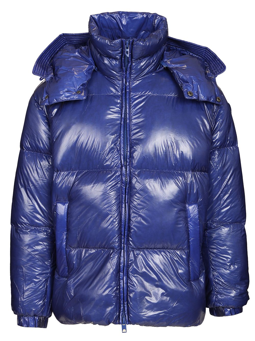 Diesel Quilted Taslan Down Jacket With Viraloff® Treatment Coats - Blue | 19ec4ca0d96963d7e3b9195c3acb0fff13e9b2ec