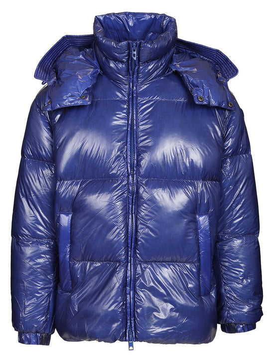 Quilted Taslan Down Jacket With Viraloff® Treatment Coats Blue