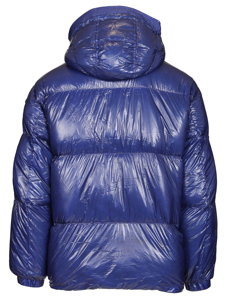 Diesel Quilted Taslan Down Jacket With Viraloff® Treatment Coats - Blue | 9bbb944cb4dea68befc6cdc531f020817368c30c