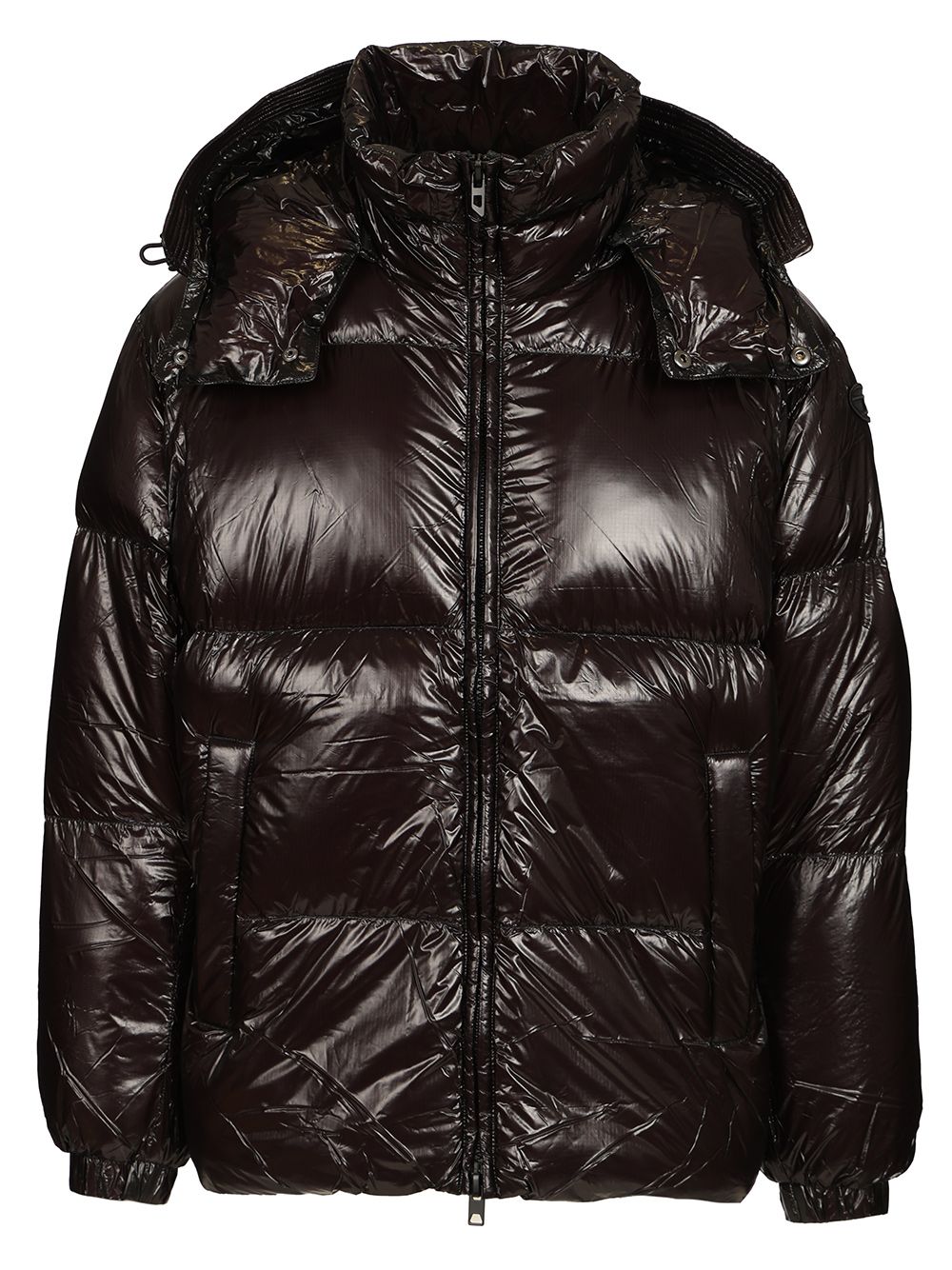 Diesel Quilted Taslan Down Jacket With Viraloff® Treatment Coats - Black | 0d0203fd2a1616389b560e0914caf0b95e518ba1