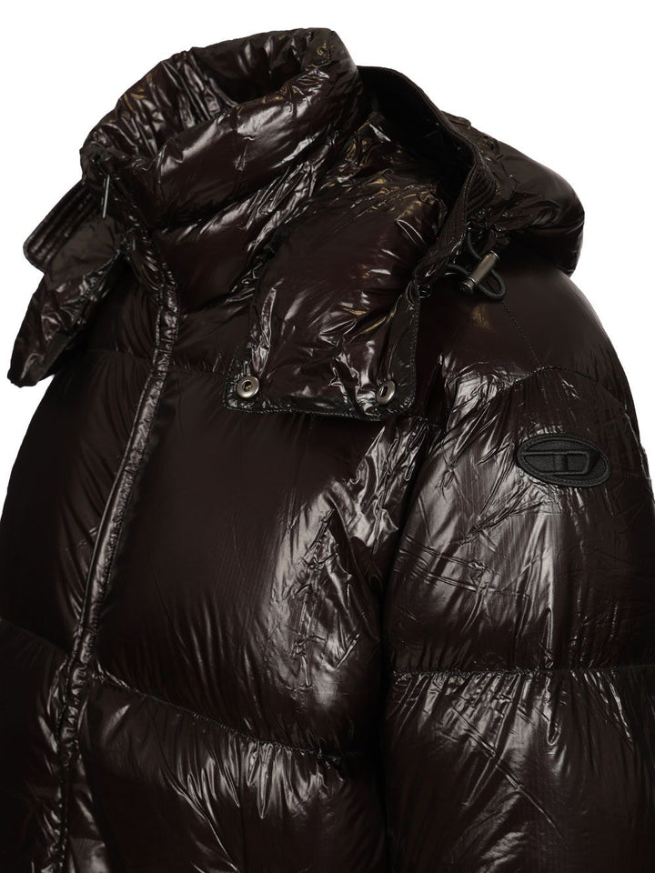 Diesel Quilted Taslan Down Jacket With Viraloff® Treatment Coats - Black | a30387d5159a204b7a6e9ae765a2761b57e56479