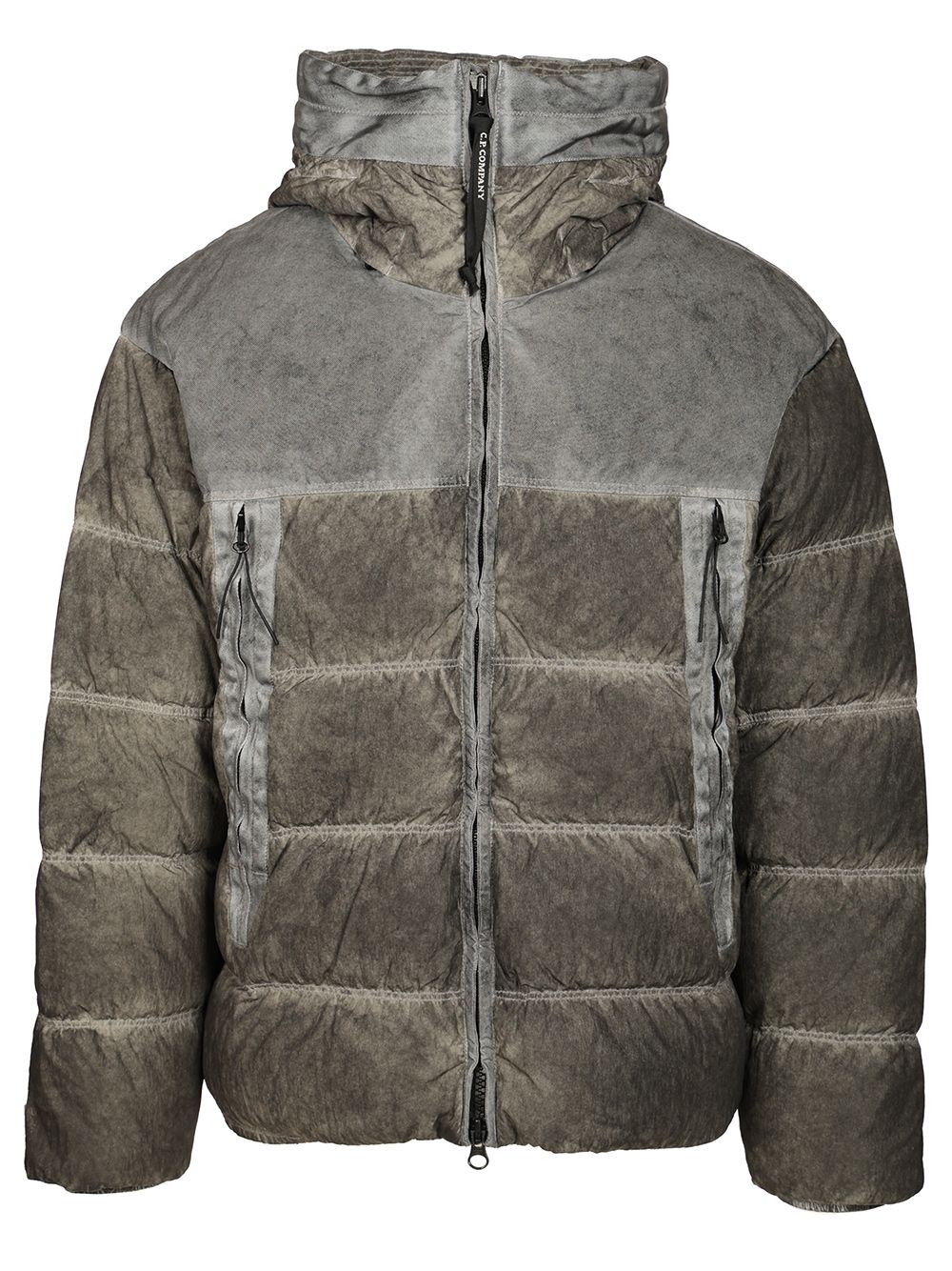 C.P. Company Quilted Jacket With Hood Coats - Black | 94a4f3c286c3007b987a2e6689d6225eca2a8b9e
