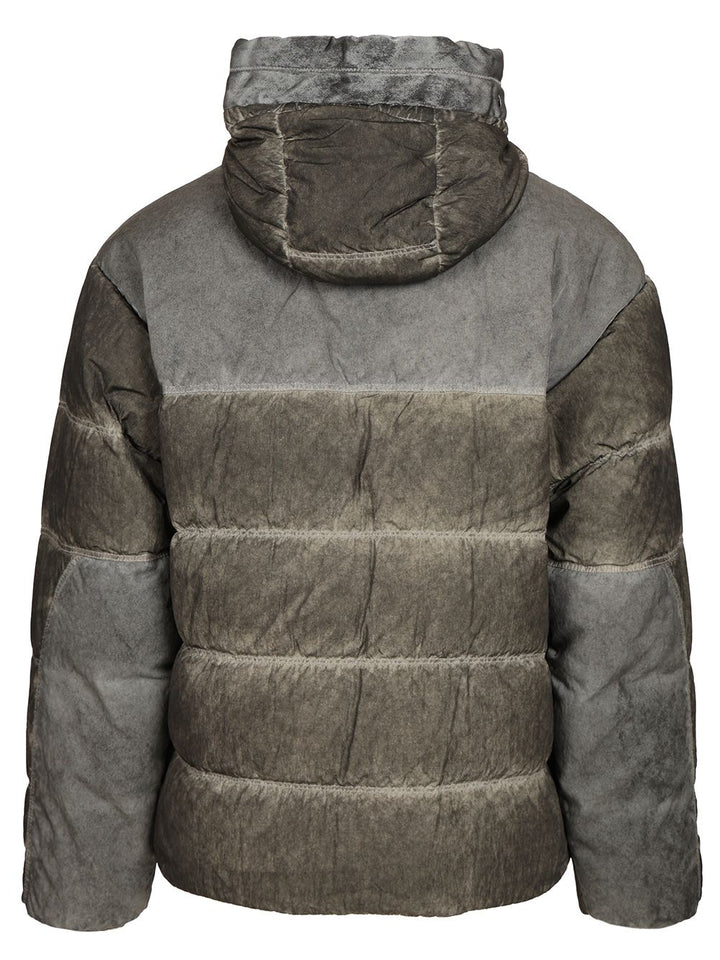 C.P. Company Eco-Chrome R Mixed Goggle Down Jacket Coats - Black | 8be80f34d9ffcd4ab282917467ab76052139ace9