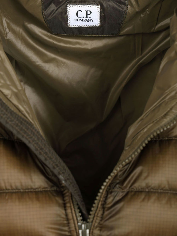 C.P. Company Google Down Jacket Coats - Green | 2ad6a04328552b7749ad3ec642ecc8bb92203c15
