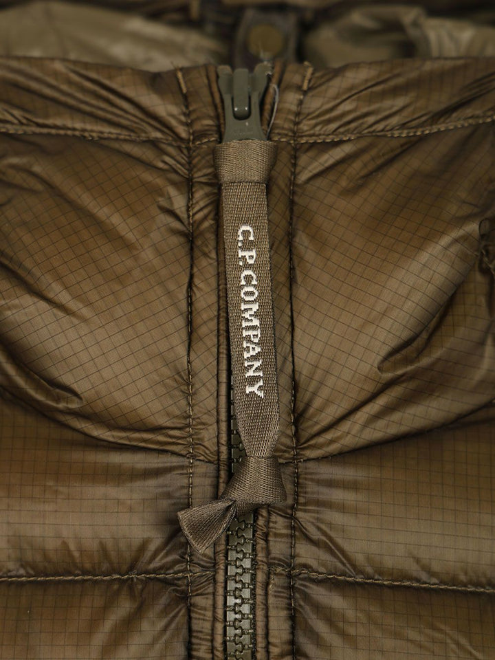 C.P. Company Google Down Jacket Coats - Green | 5e9437298c61970788c70e295c3175fc999d9354
