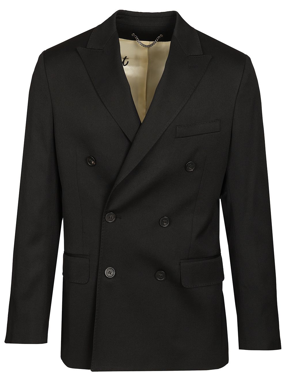 Golden Goose Deluxe Brand Double-Breasted Wool Jacket Jackets - Black | 0e2ae142b2f18feb0c0ec7665cd1417d7af50847