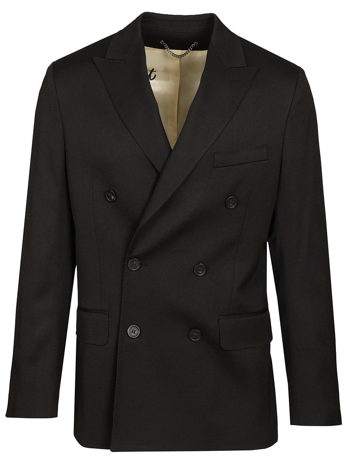 Golden Goose Deluxe Brand Double-Breasted Wool Jacket Jackets - Black | 0e2ae142b2f18feb0c0ec7665cd1417d7af50847