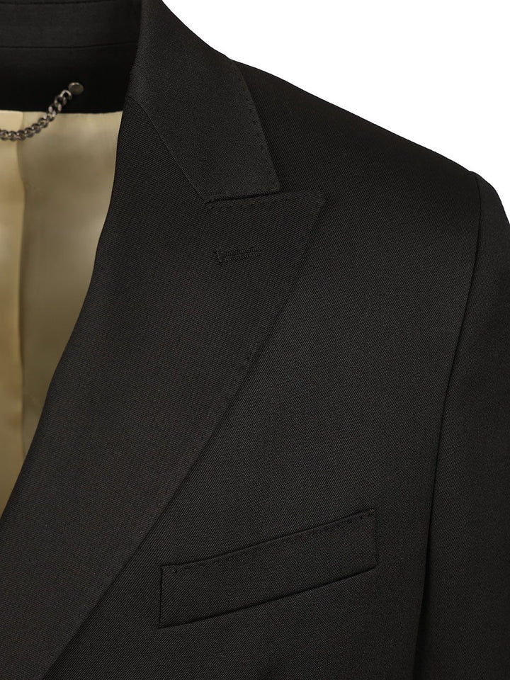 Golden Goose Deluxe Brand Double-Breasted Wool Jacket Jackets - Black | 89f05cd612f84bcca91e3e74ae97abe230f9f5fb