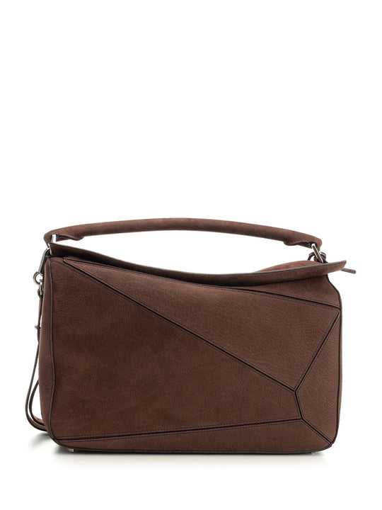 Puzzle Handbags Brown