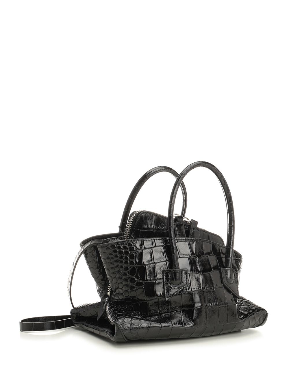 The Attico La Passeggiata Mini Handbags - Black | 026ce13e4d8ddbffa83d9ed5b14e05341ab2ad22